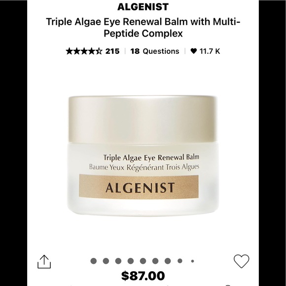 ALGENIST TRIPLE ALGAE EYE RENEWAL BALM - Picture 11 of 12